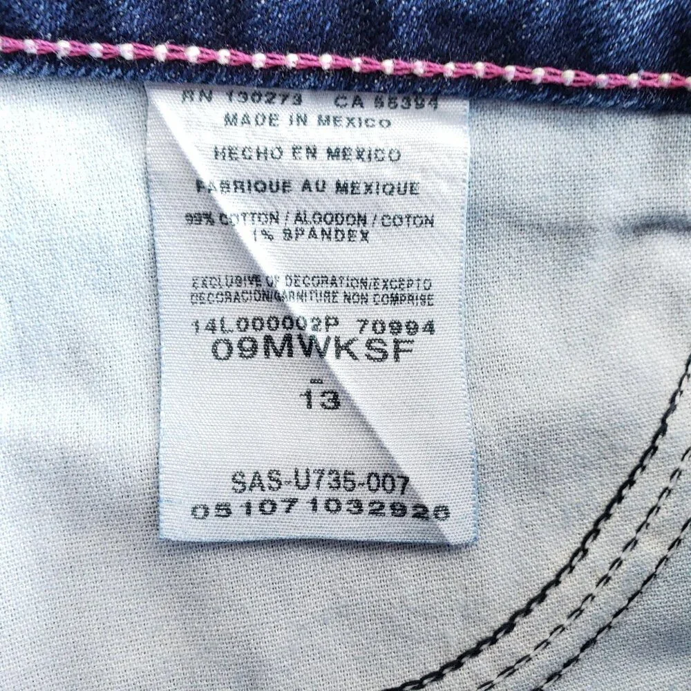 Wrangler Jean Skirt Juniors Girls Size 13 - Picture 6 of 8